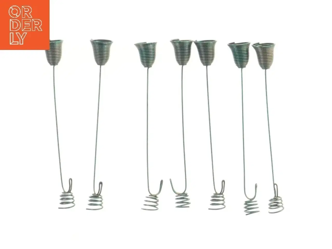 Billede 2 - Gamle Julelys holdere 8 stk fra Dixi (str. 8 stk 16 cm)