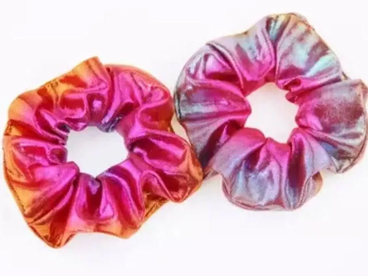 Billede 3 - Smuk scrunchie hårelastik med gradient glimmer ef 