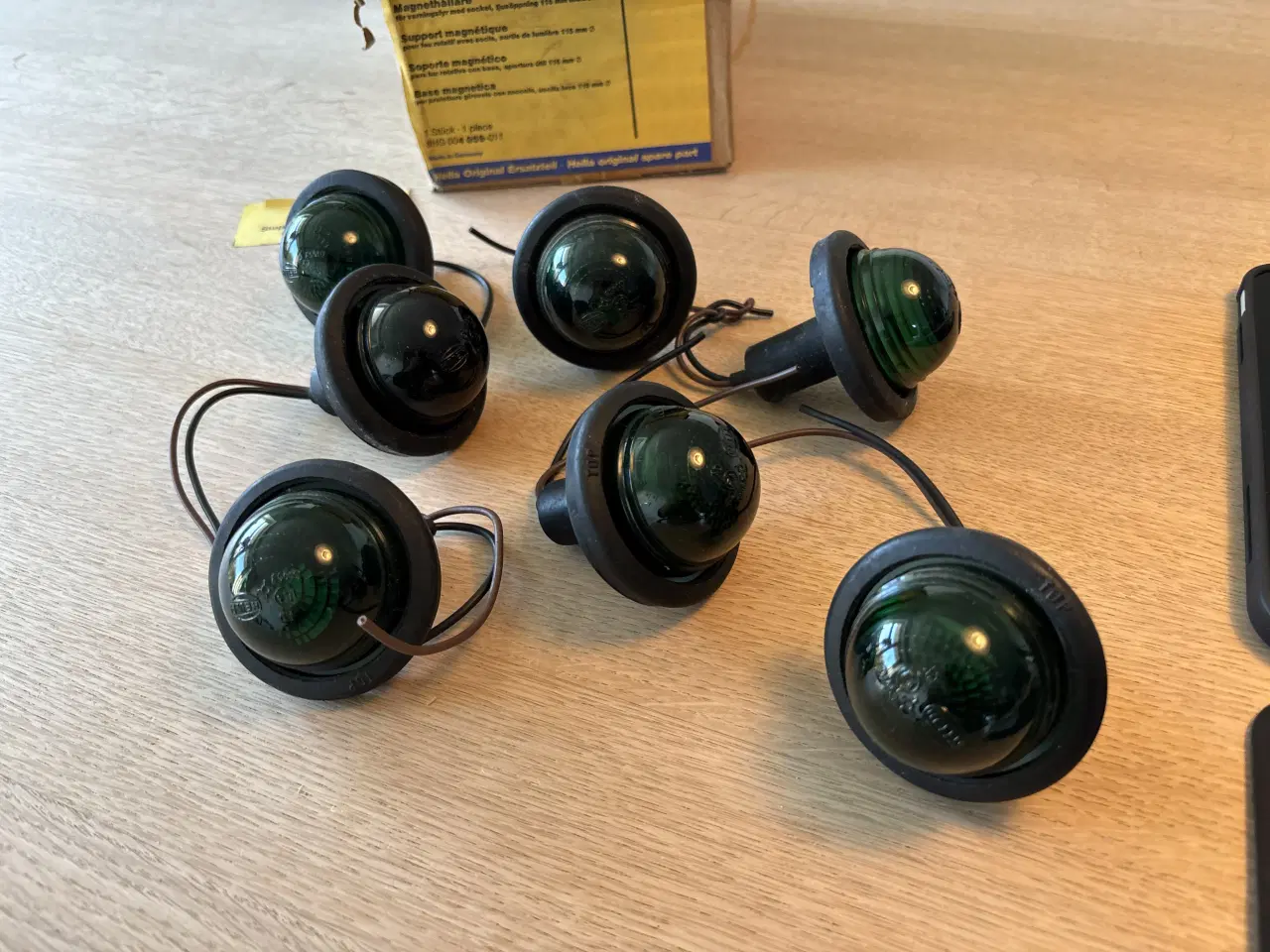 Billede 1 - Hella grønne lygter gamle / ubrugte 