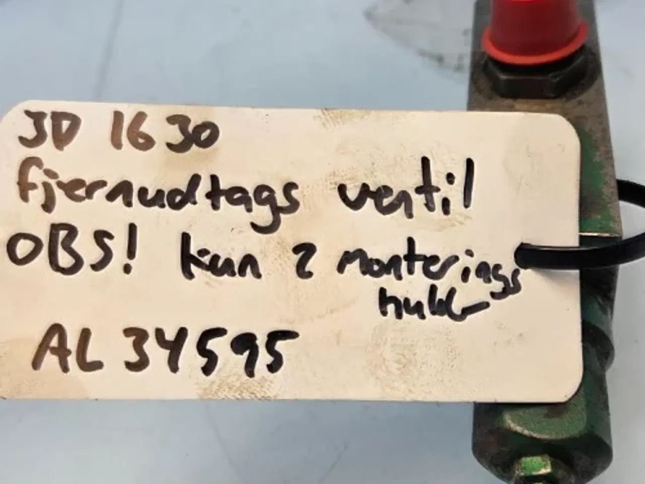 Billede 12 - John Deere 1630 Hydraulikventil AL34595