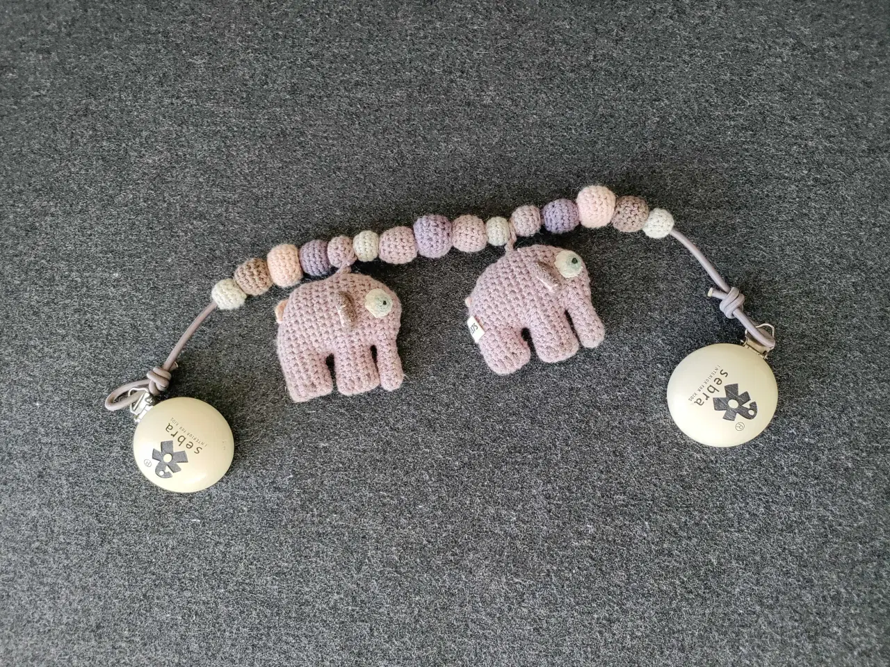 Billede 2 - Barnevognskæde - Sebra