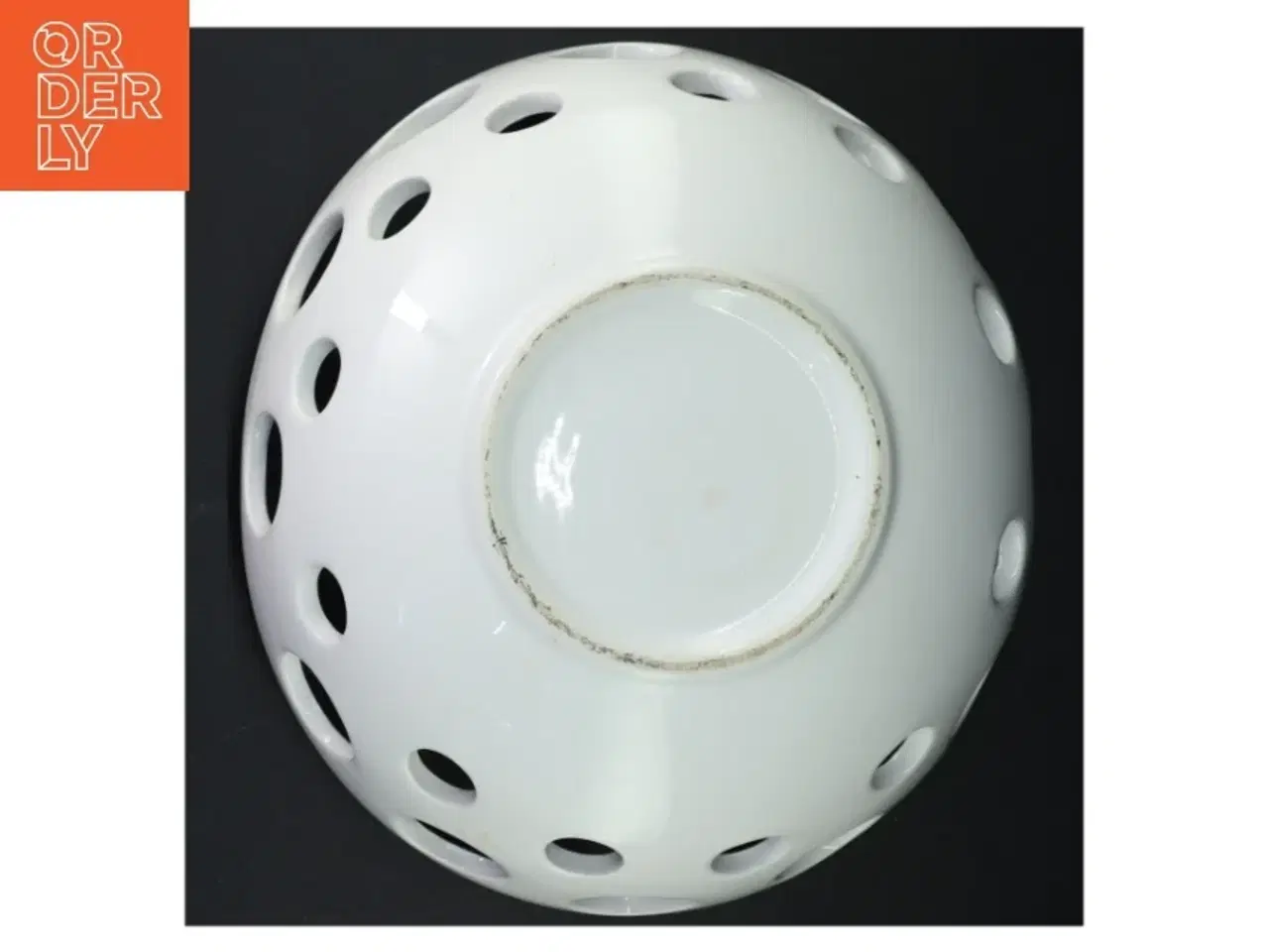 Billede 2 - Hvid porcelæns frugtskål (str. 28 cm)