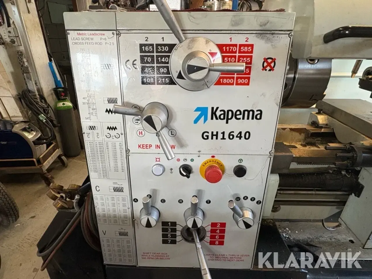 Billede 4 - Metaldrejebænk Kepema GH1640