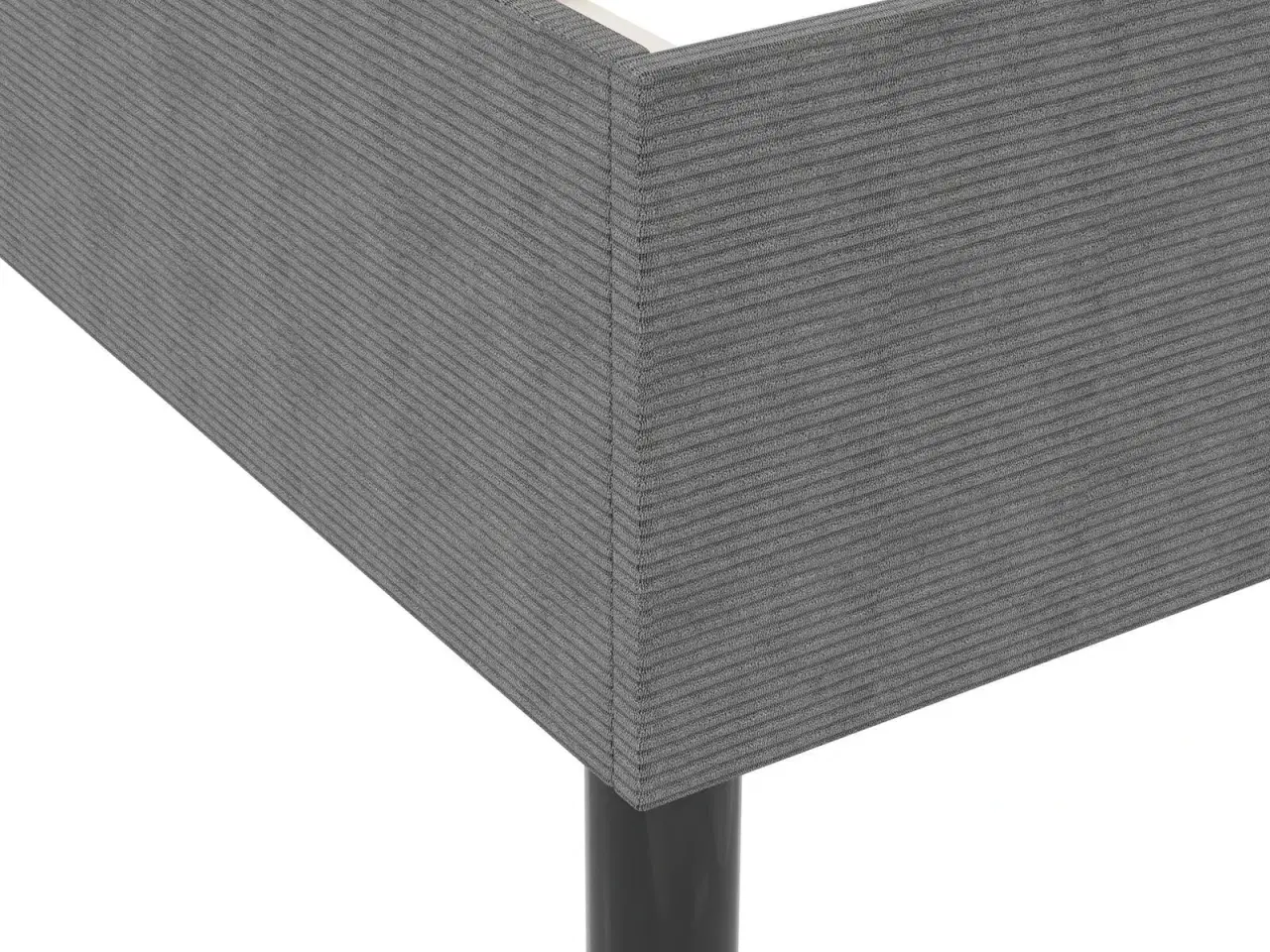 Billede 9 - Boxspring Seng Lysegrå 140x200 cm Corduroy Stof