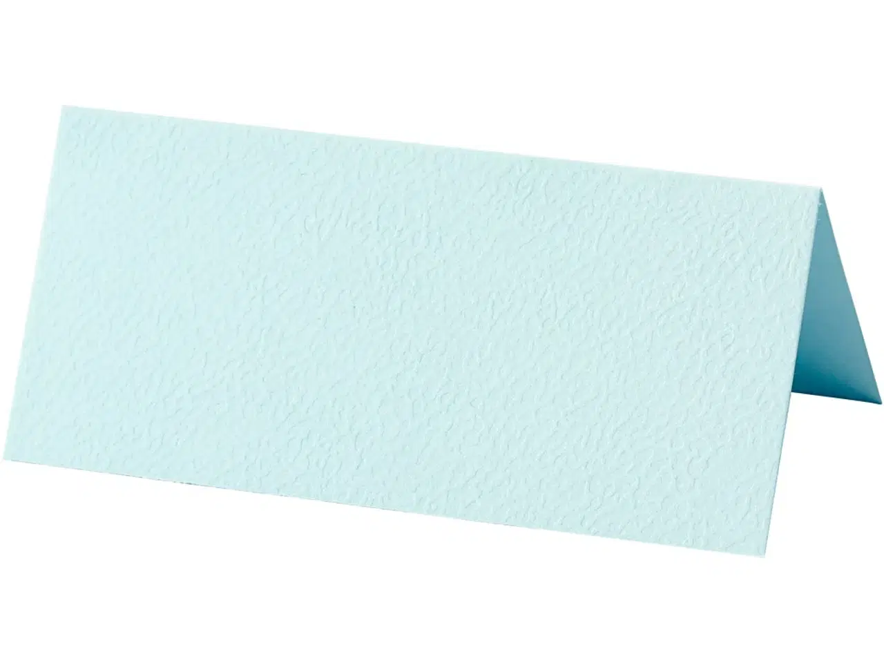 Billede 1 - Lyseblå Bordkort 9x4 cm - 20 stk. i høj kvalitet