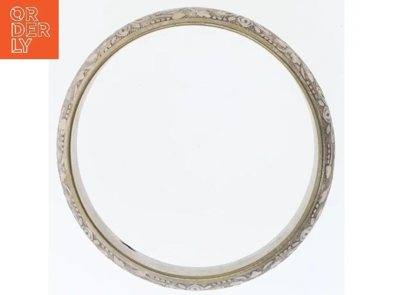 Billede 2 - Dekoreret metalarmbånd (str. Ø 7,5 cm)