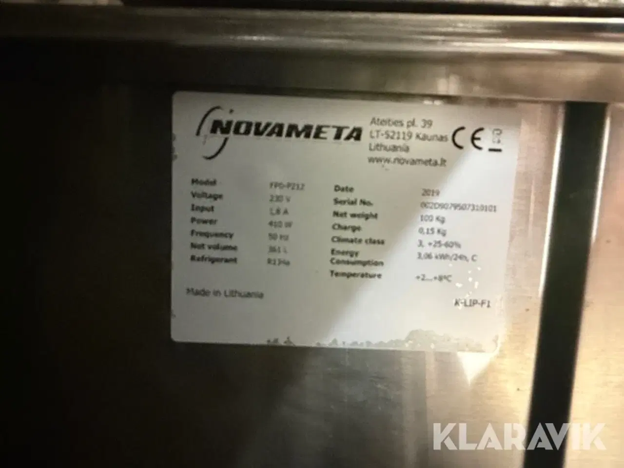 Billede 5 - Kølebord i rustfrit stål Brønnum by Novameta FPQ-P212