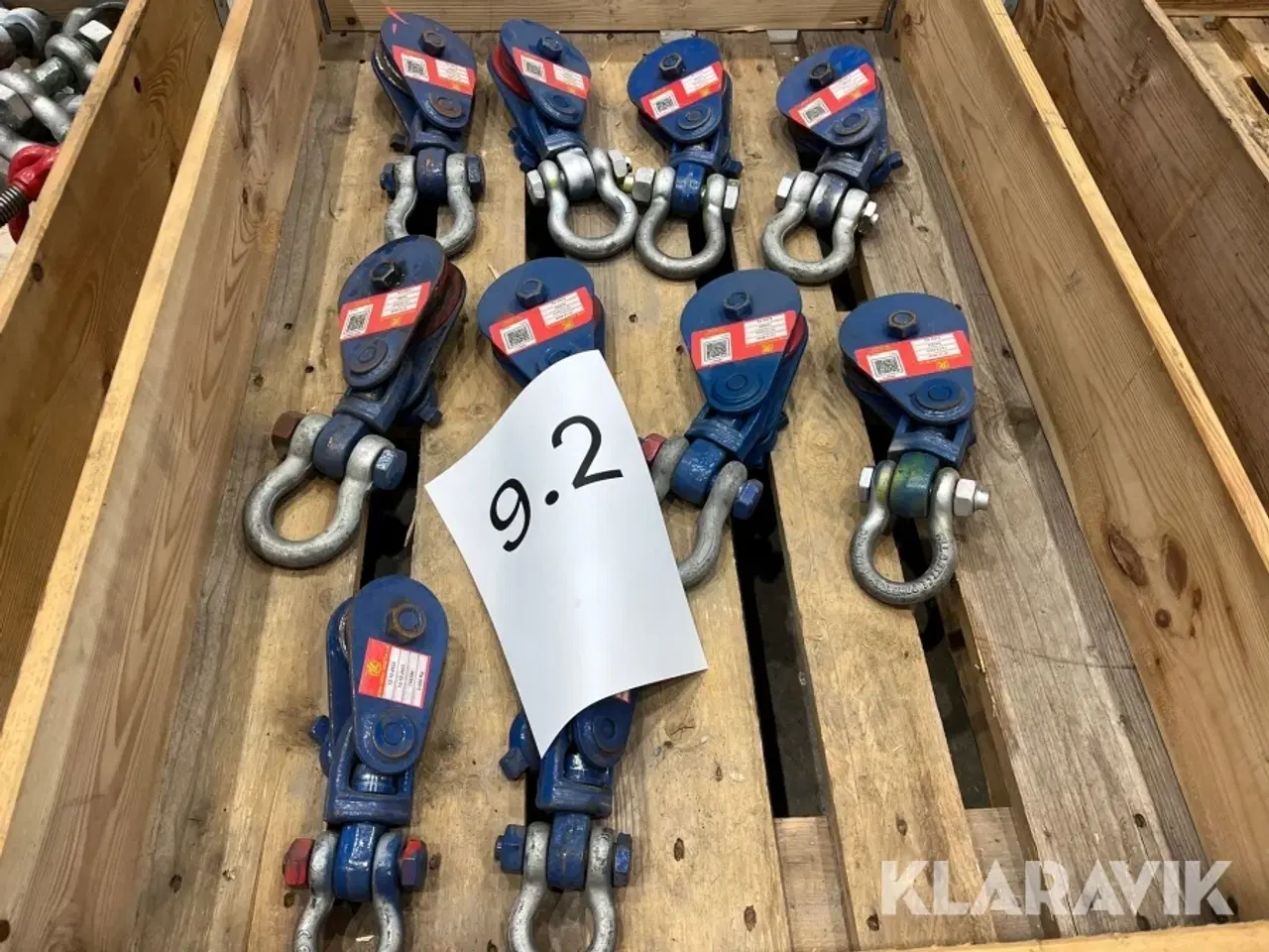 Billede 11 - Kasteblokke og svirveløjebolte 4 paller