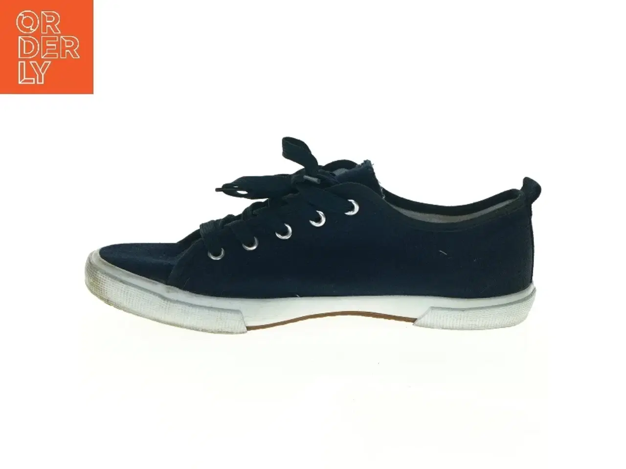 Billede 5 - Brugte marineblå lærredssko fra Walkx (str. 41)