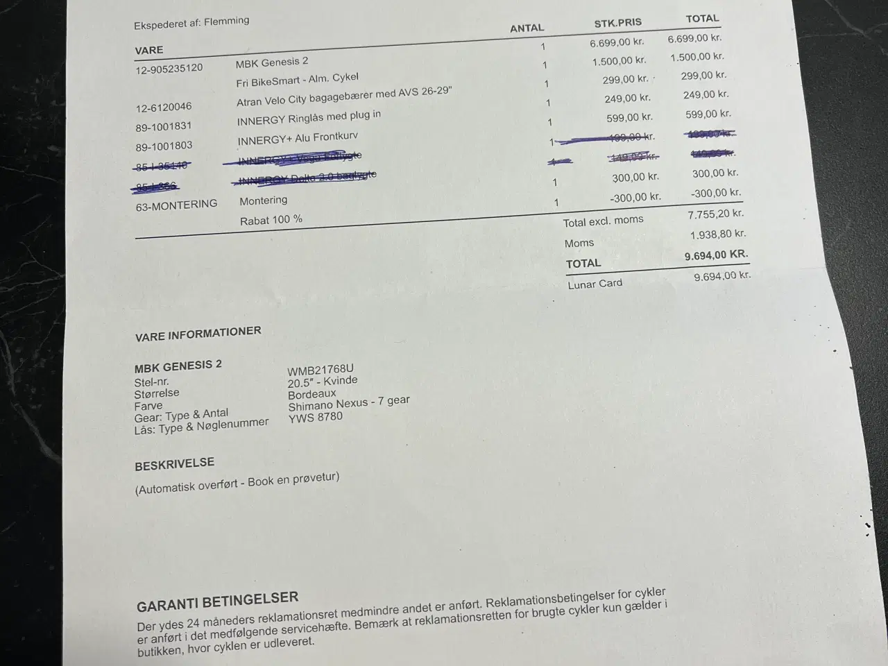 Billede 13 - MBK cykel