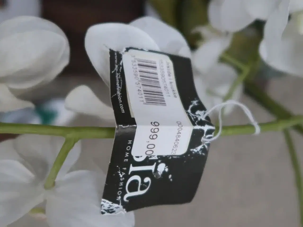 Billede 4 - Kunstig Plante i Krukke samt LED Lampe
