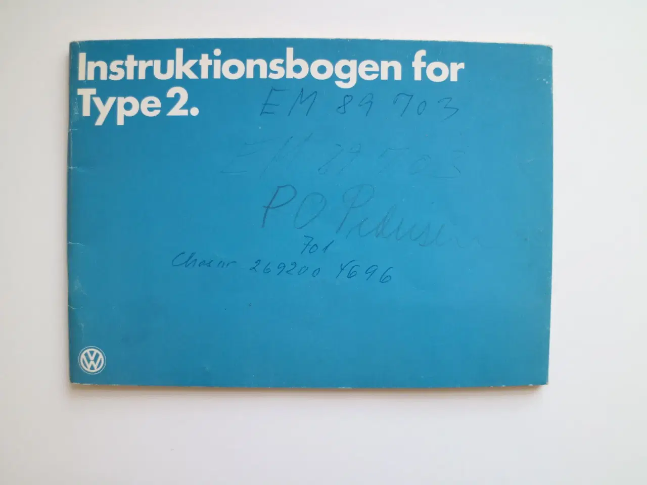 Billede 1 - VW instruktionsbog Type 2 - "rugbrød" 1978
