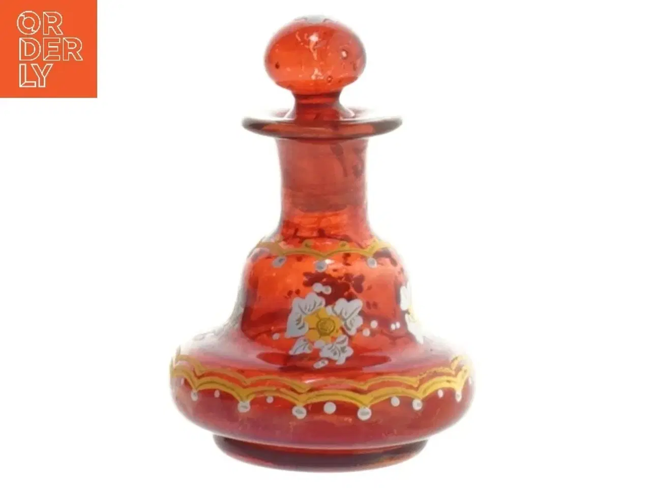 Billede 1 - Lille dekorativ glasflaske (str. 8 cm)