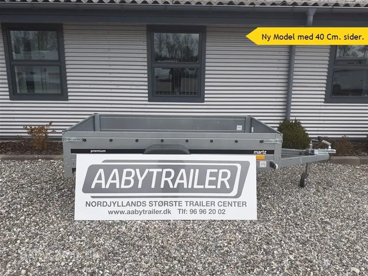 Billede 1 - 0 - Martz Premium 230   Fritids trailer EKSTRA KRAFTIG størrelse. 230x125 cm 40 cm høje sider.