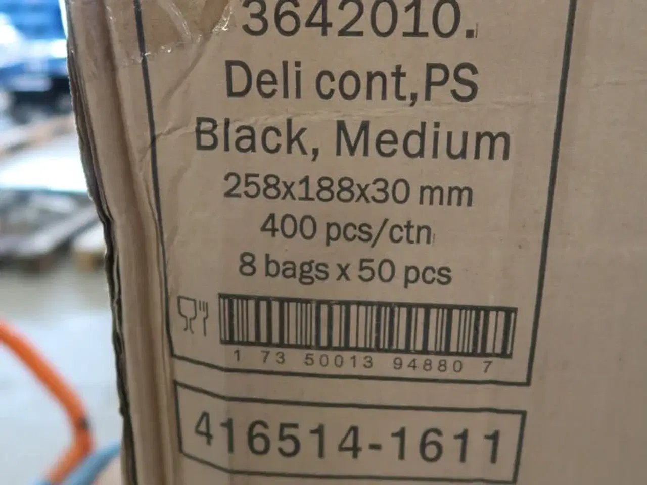 Billede 5 - 2 kasser (400 pr. stk.) Madbakker  3642010