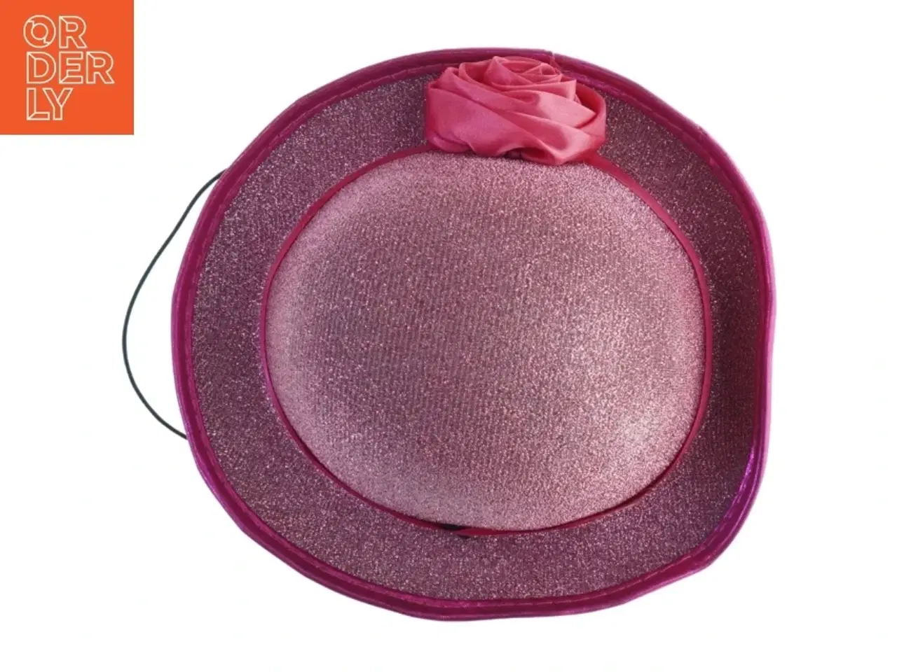 Billede 4 - Rosa glitrende hat (str. Ø. 20 cm)