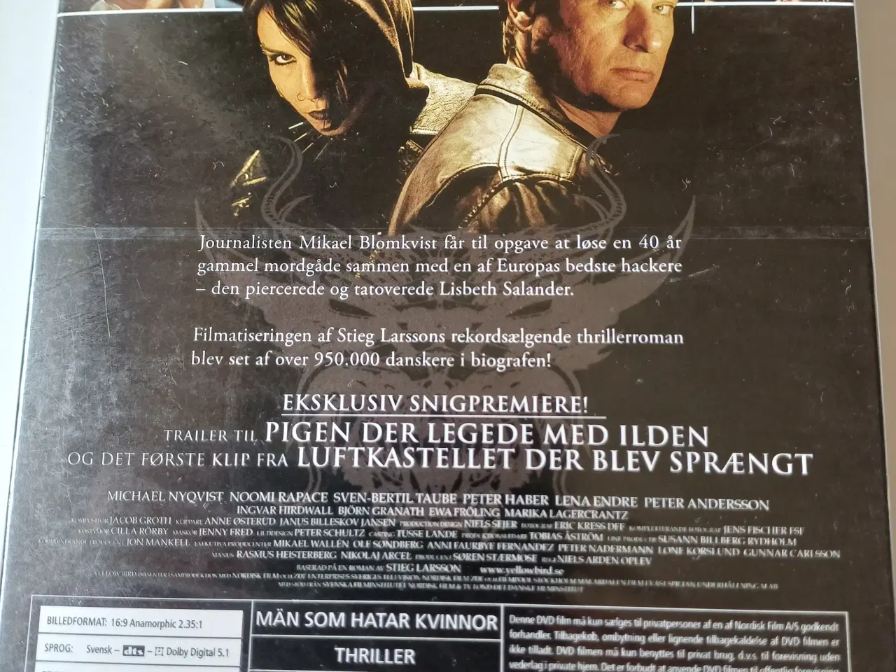 Billede 2 - Mænd der hader kvinder DVD, thriller