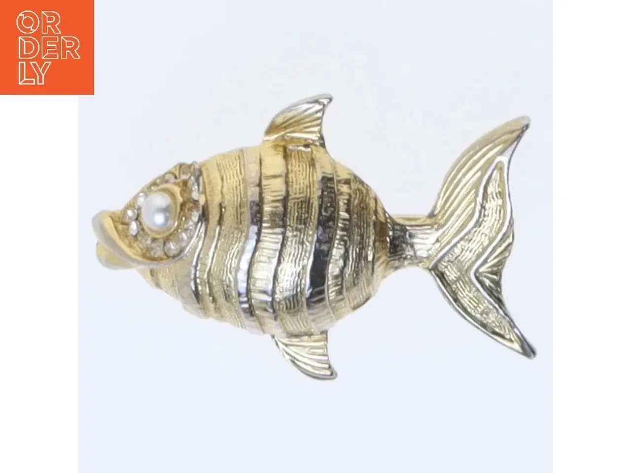 Billede 1 - Fiskeformet broche (str. 5 cm)