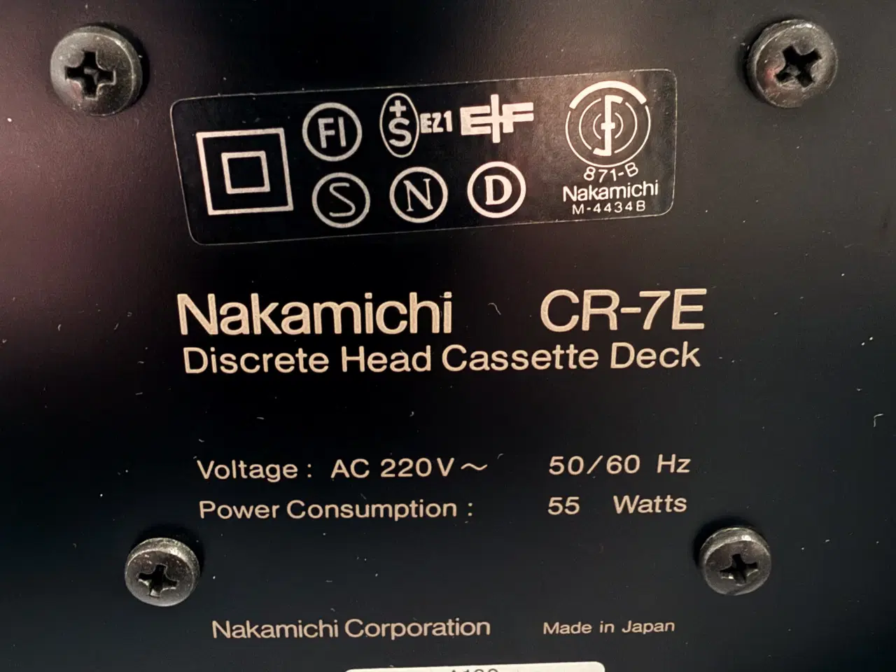 Billede 7 - Nakamichi CR-7E Discrete Head Cassette Deck. 