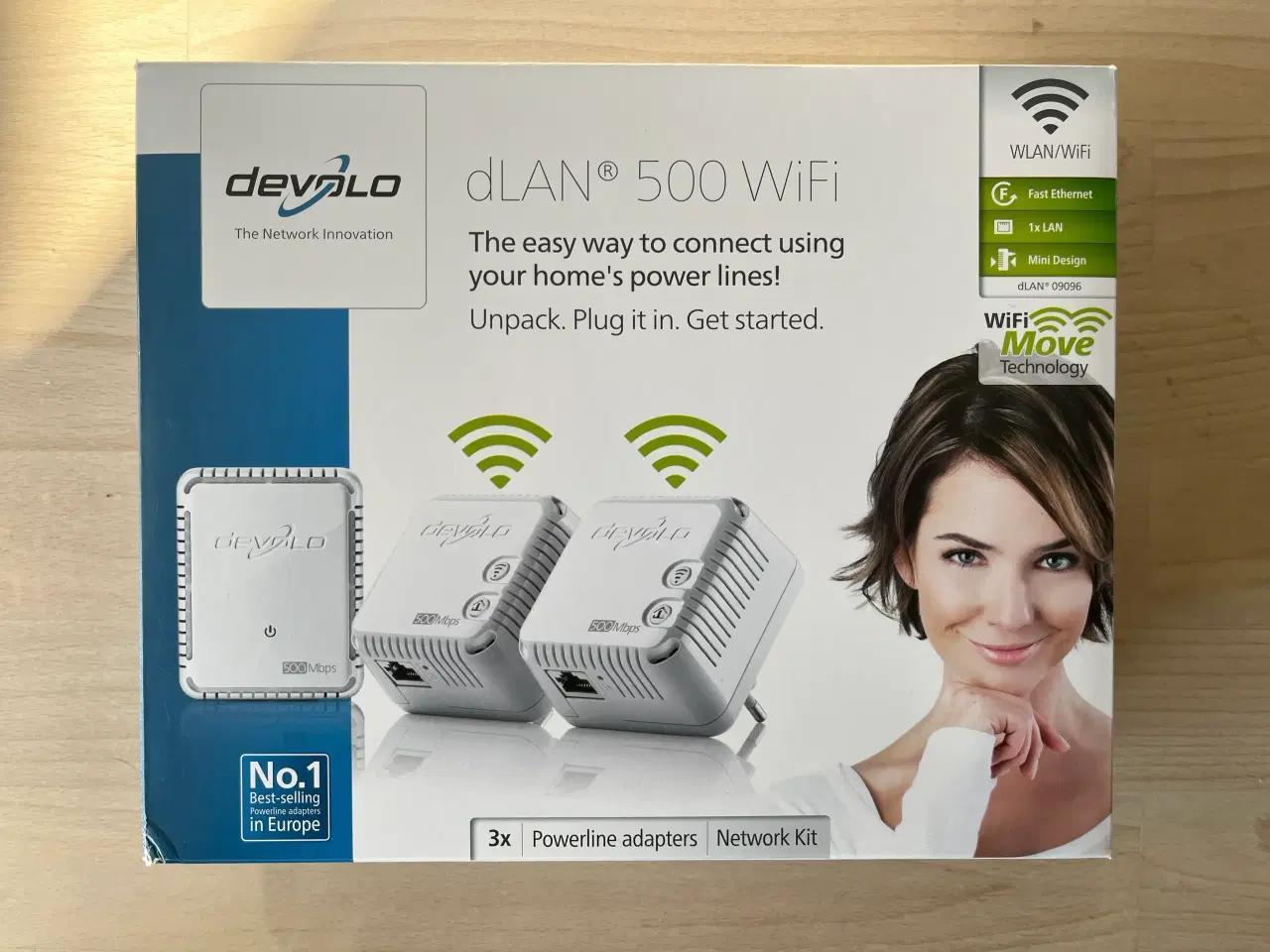 Billede 1 - Devolo dLAN 500 WiFi (1 sæt á 3 enheder)