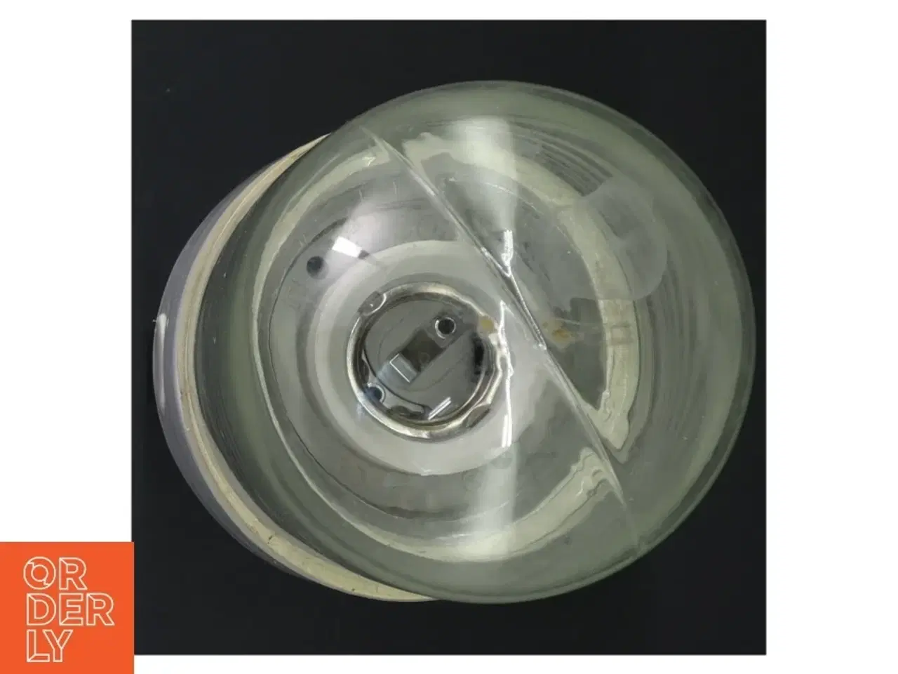 Billede 3 - Udendørs lampe med glaskuppel (str. H. 20 cm. ø. 10 cm)