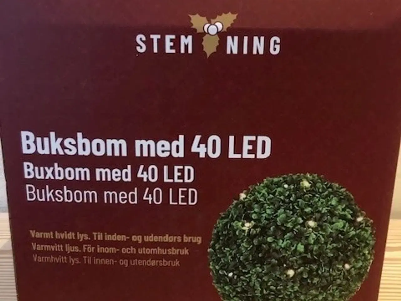Billede 2 - 2 stk. Buksbom 40 LED (stor)