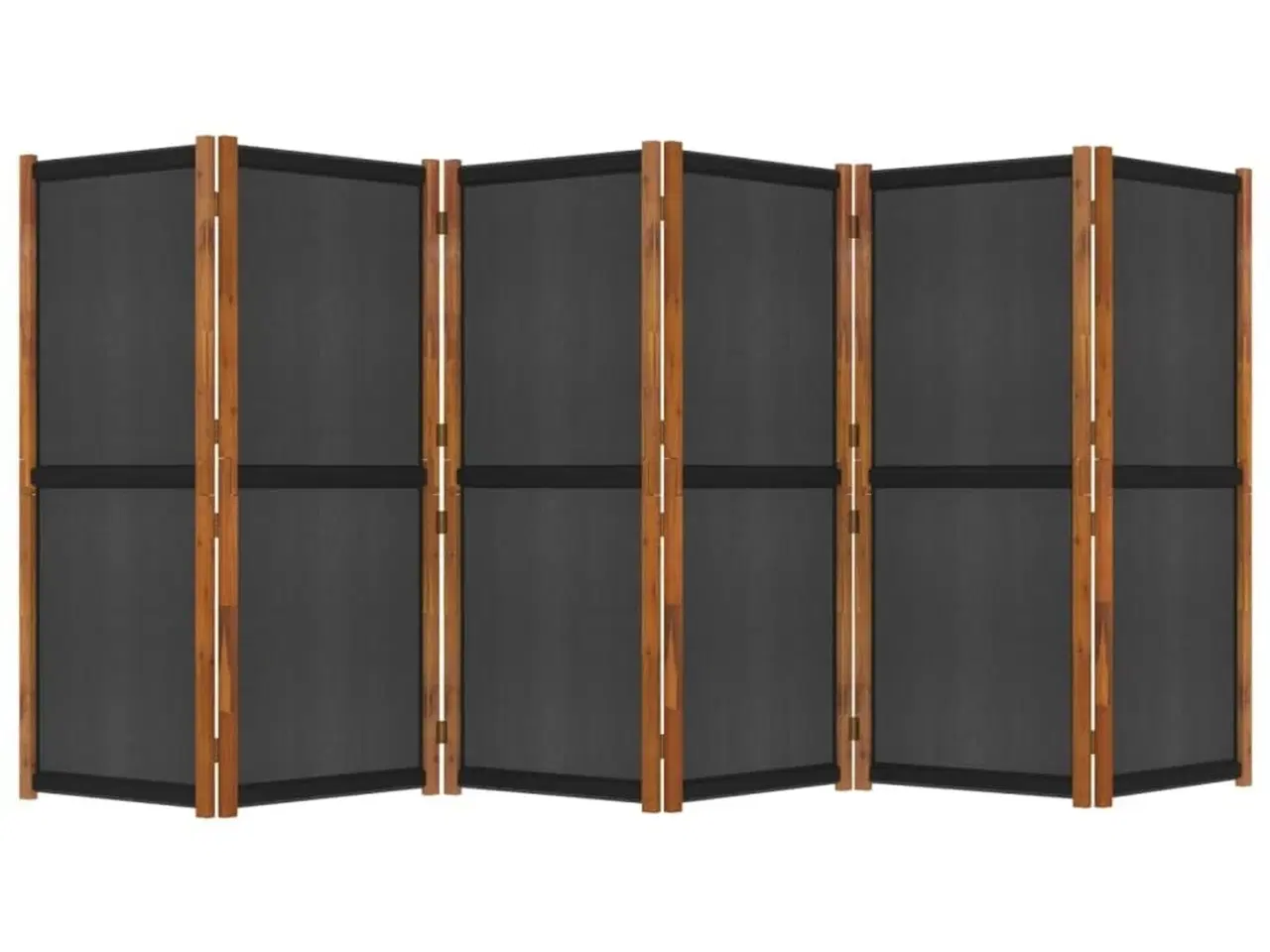 Billede 5 - 6-panels rumdeler 420x180 cm sort