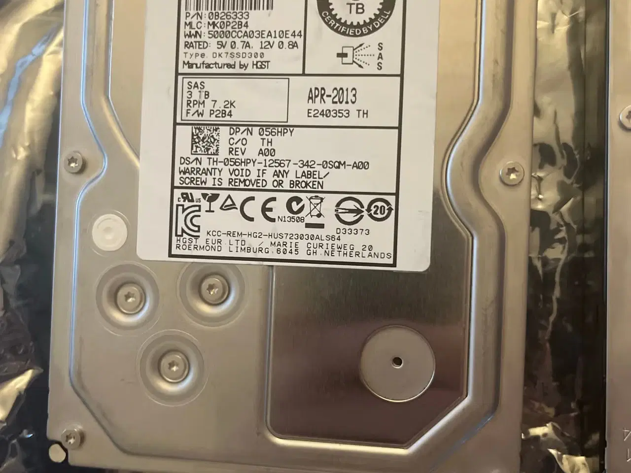Billede 3 - 3 TB SAS Harddisk