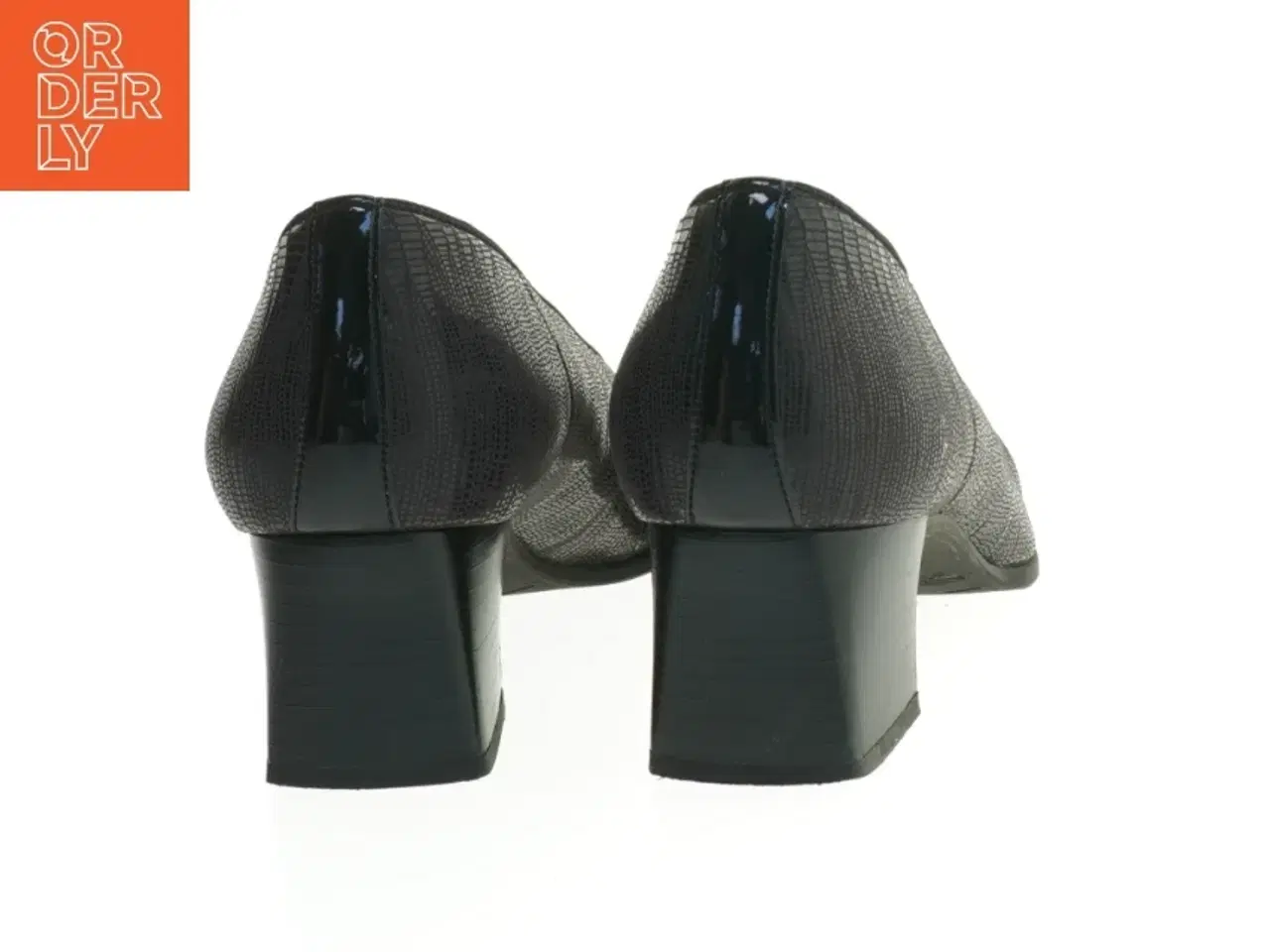 Billede 2 - Sorte sko med hæle fra Gabor (str. Længde. 25 cm)