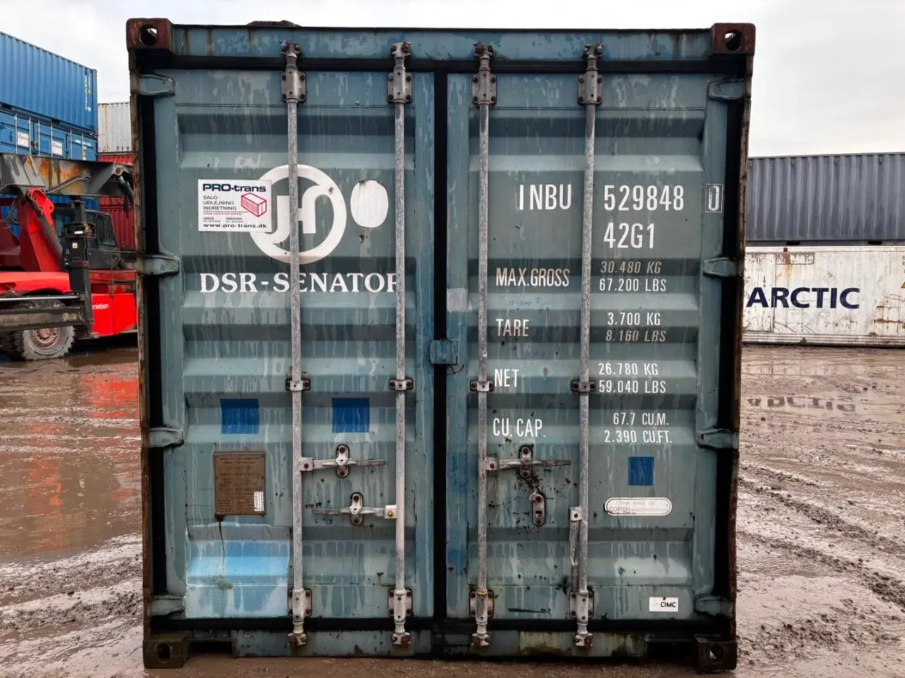 Billede 1 - 40 fods Container- ID: INBU 529848-0 - Hvidovre 
