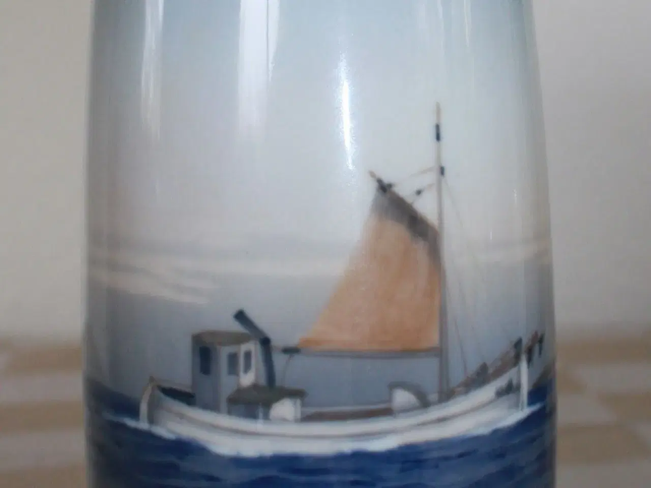 Billede 8 - Vase med fiskekutter fra Lyngby