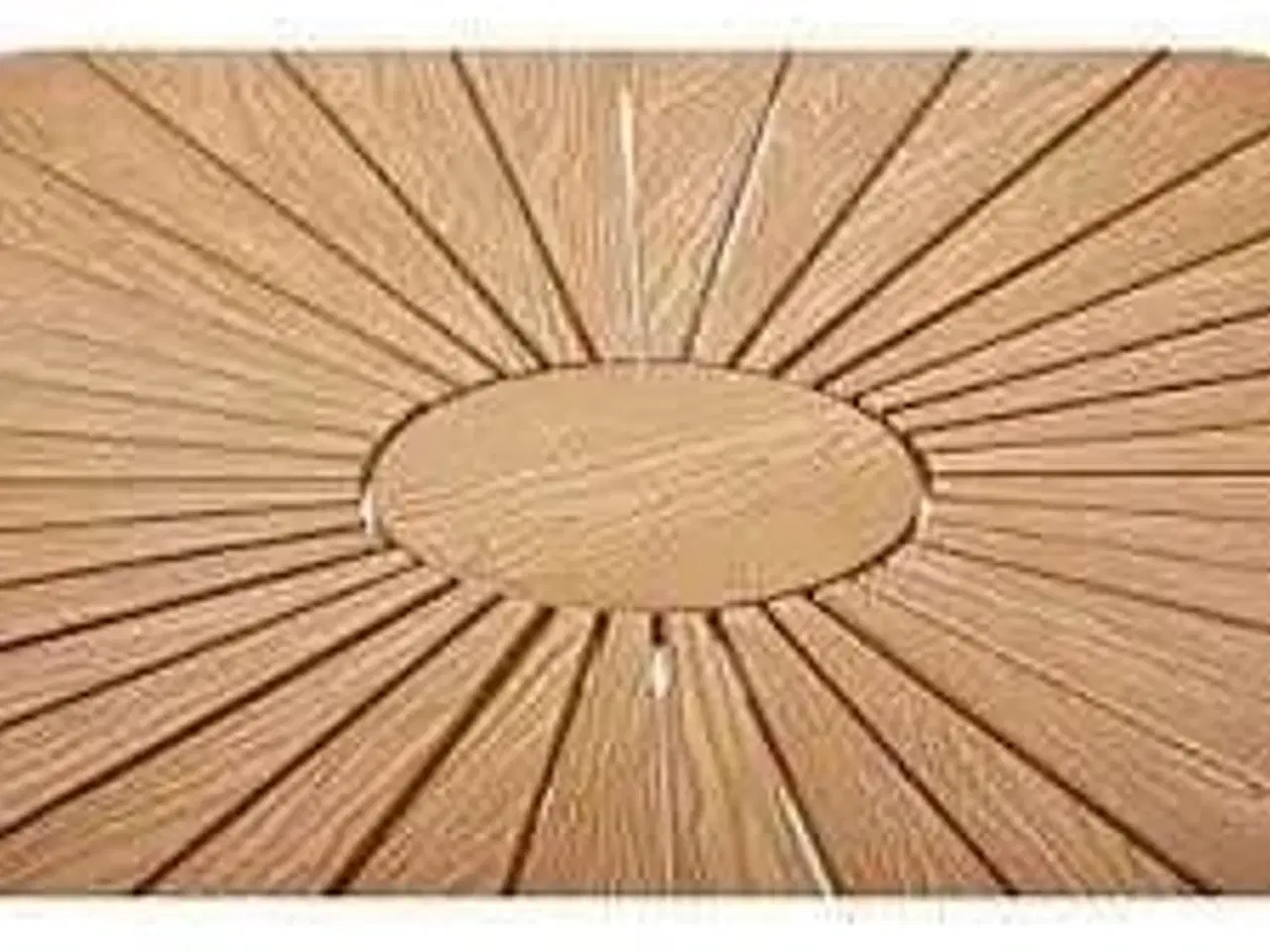 Billede 3 - Kerteminde teak - nonwood havebord Ø150 cm, hvidt stel