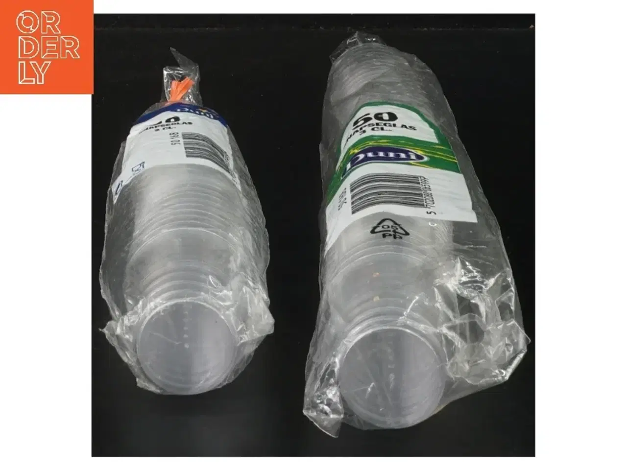 Billede 2 - 2 Pakker med 2 x 50 plast snaps glas fra Duni