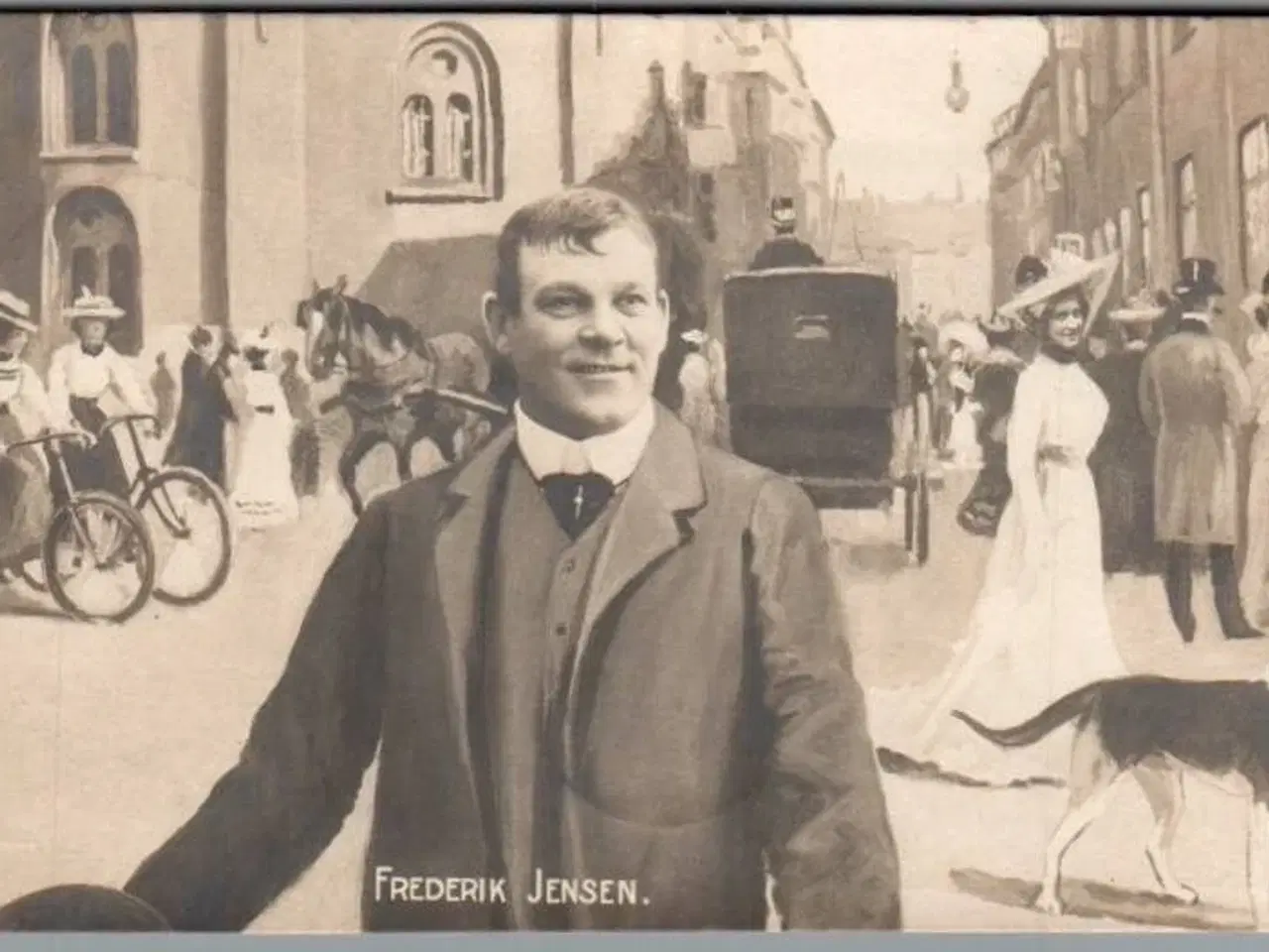 Billede 1 - Frederik Jensen - Skuespiller - Postkort - Brugt