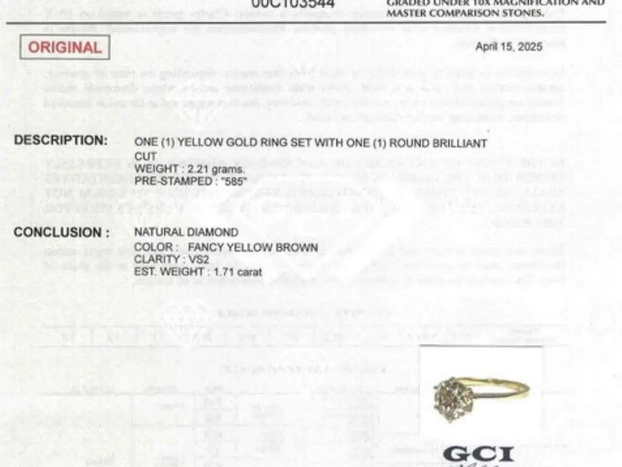 Billede 6 - Naturlig Diamantring 1.71ct