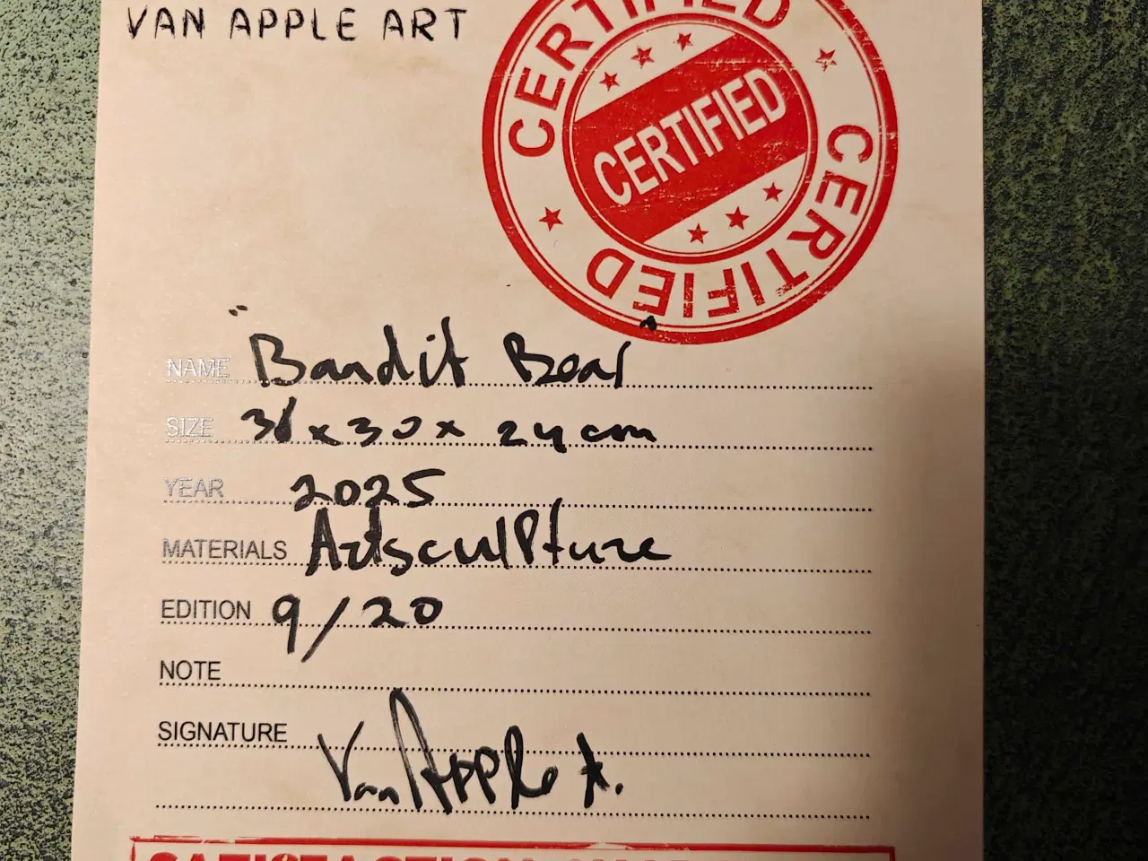 Billede 8 - Van Apple - Bandit Bear 