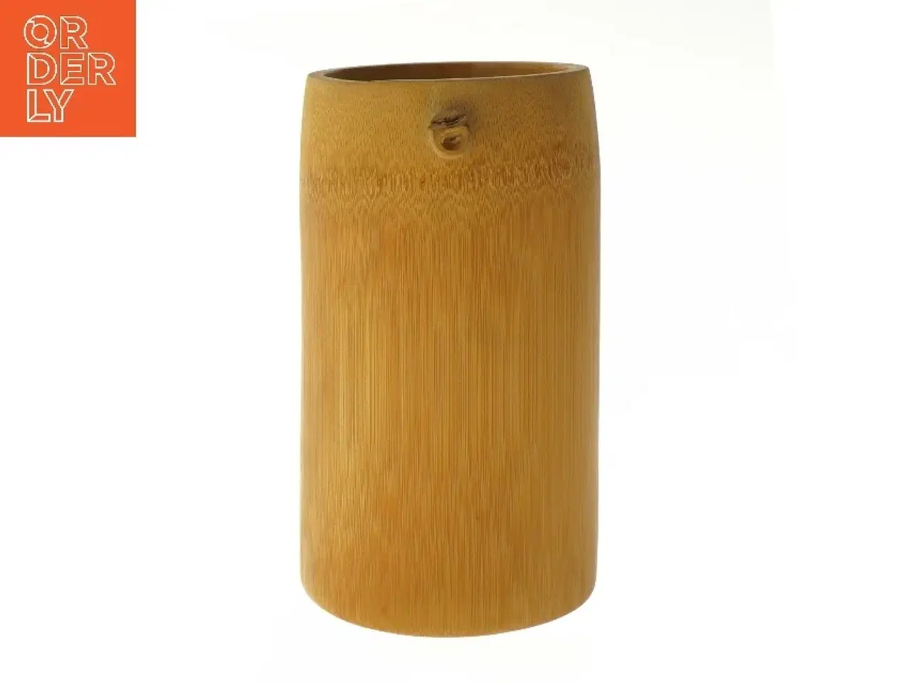 Billede 3 - Flot unik holder af træ, mange anvendelsmuligheder (str. Ø 10,5 cm længde 18 cm)