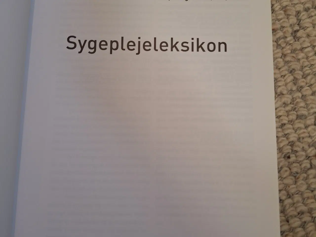 Billede 2 - Sygepleje leksikon