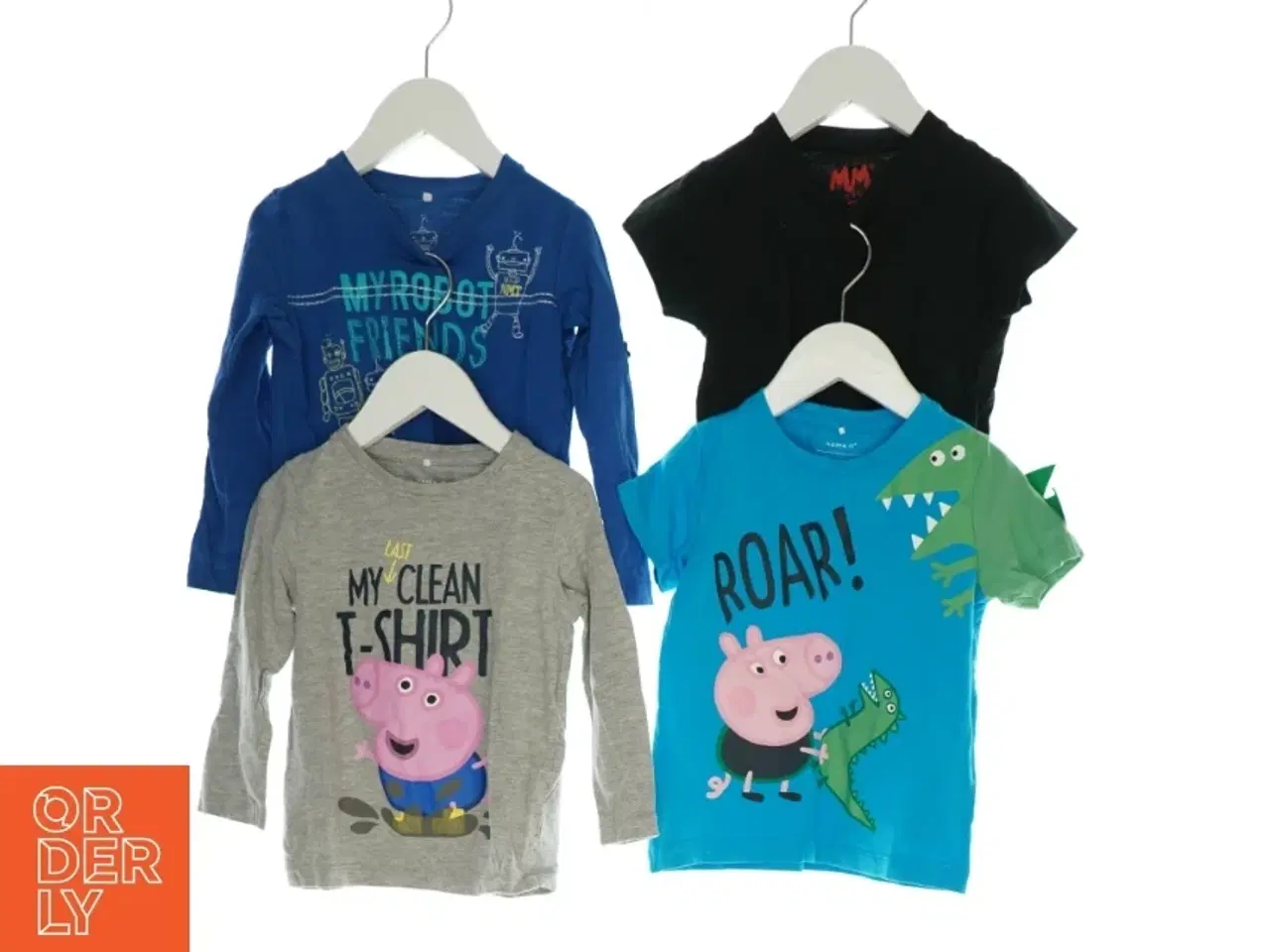 Billede 1 - 2 bluser og 2 t-shirts (Str. 92)