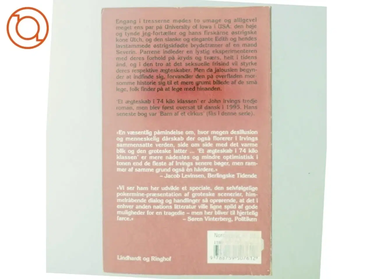 Billede 3 - Et ægteskab i 74 kilo klassen af John Irving (Bog)