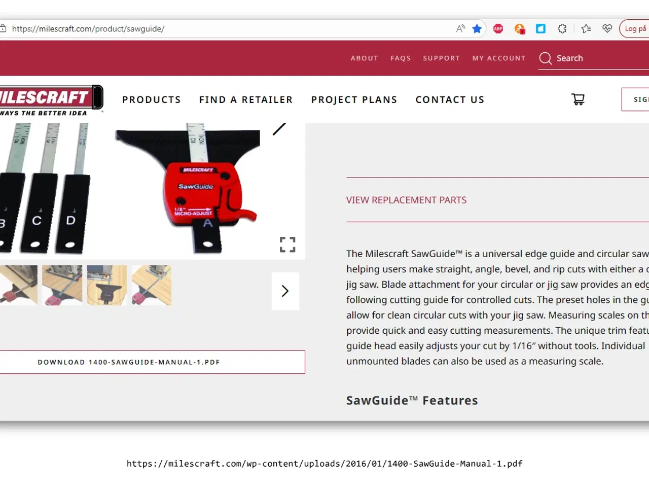 Billede 7 - Milescraft savguide - parallelanslag