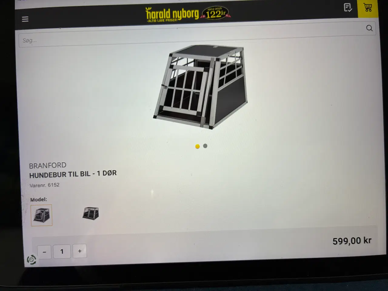 Billede 1 - Hundebur størrelse model middel
