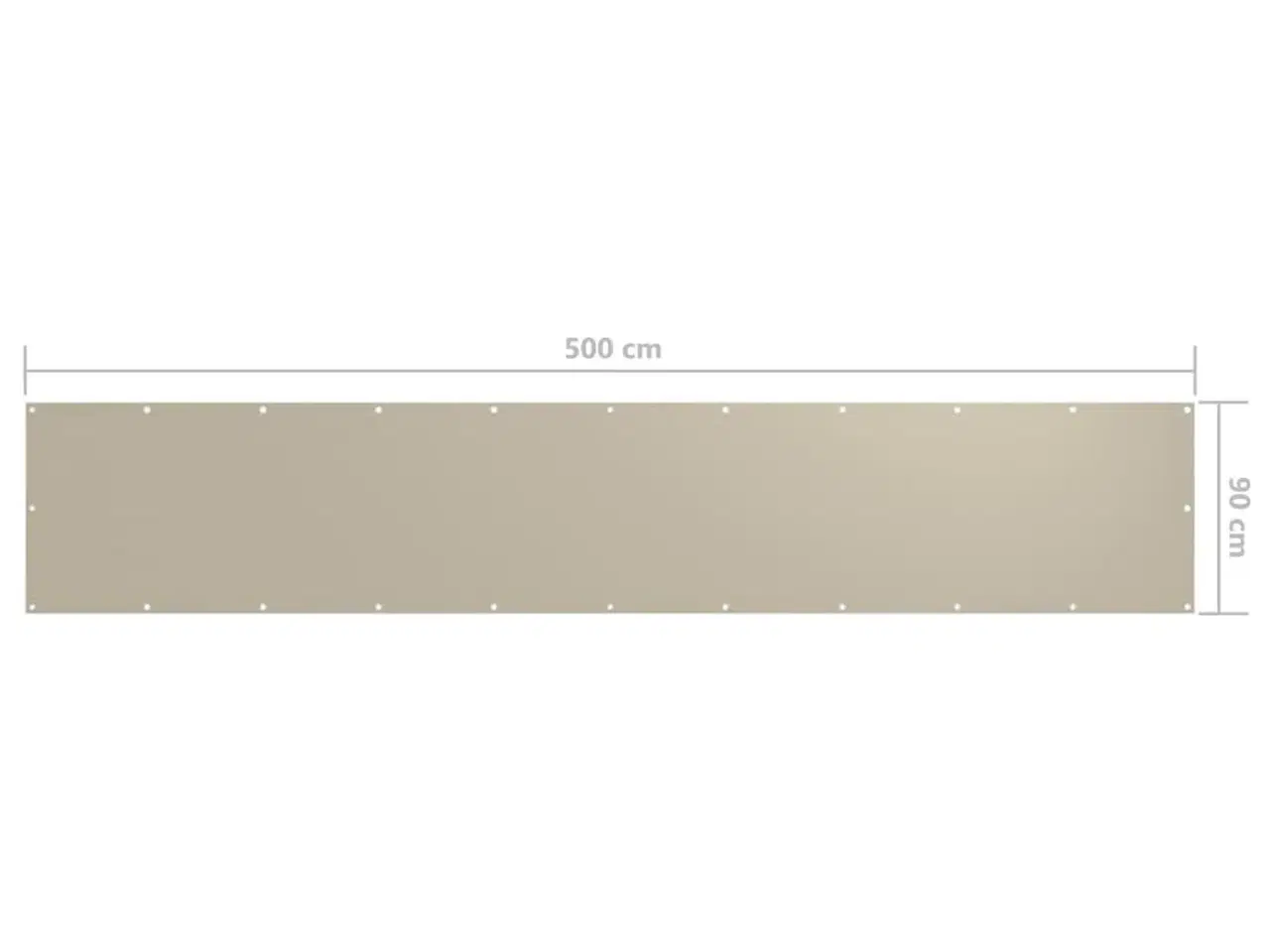 Billede 6 - Altanafskærmning 90x500 cm oxfordstof beige