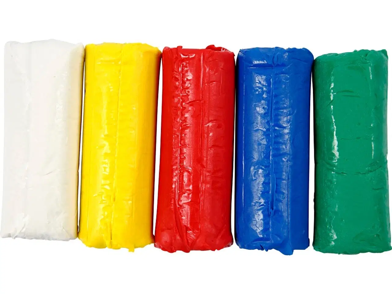 Billede 1 - Modellervoks, H: 9,5 cm, ass. farver, 5x80g/ 1 pk.