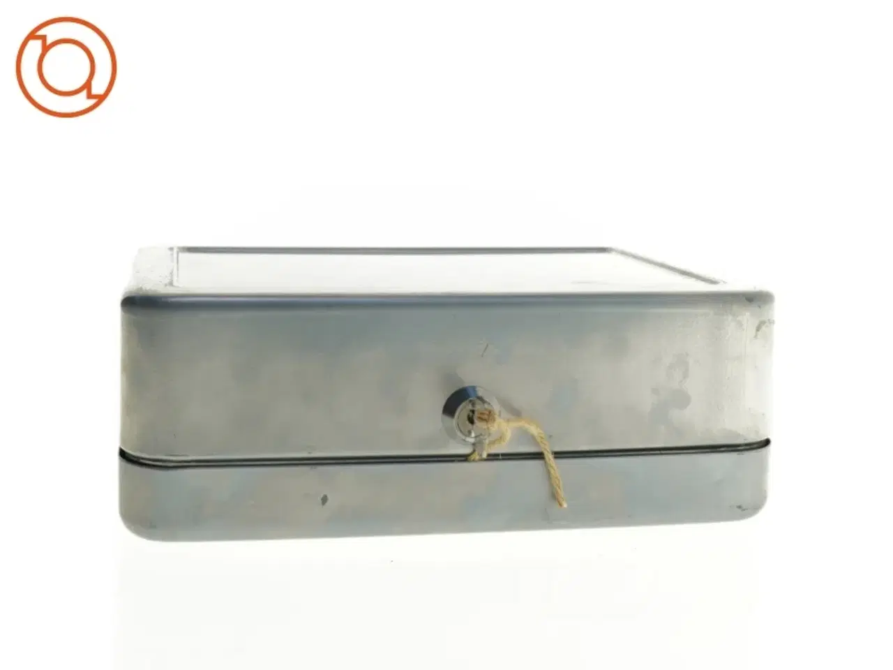 Billede 3 - Pengekasse med nøgle (str. 25 x 17 x 8 cm)