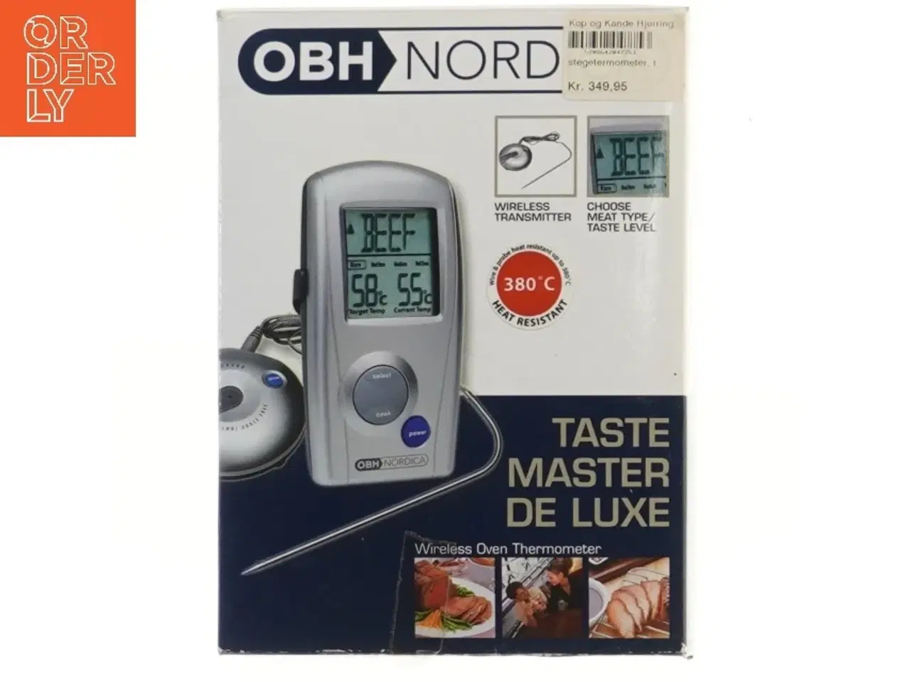 Billede 1 - OBH Nordica trådløs stegetermometer fra OBH Nordica (str. 19x14 cm)