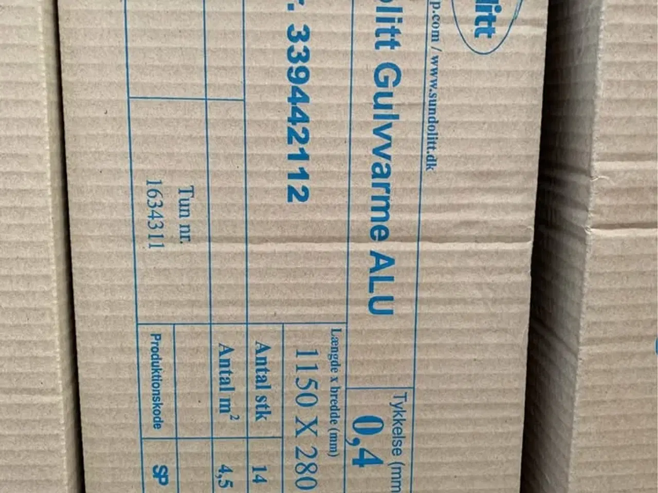 Billede 2 - Sundolitt ALU gulvvarmeplader - NYE - Fredericia