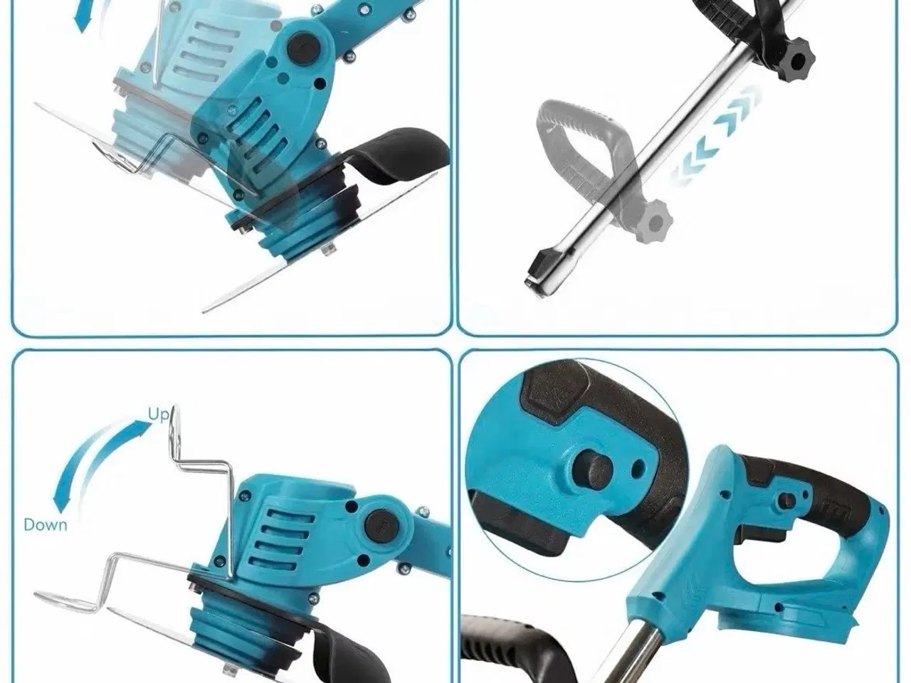 Billede 3 - Græstrimmer med 2 batterier