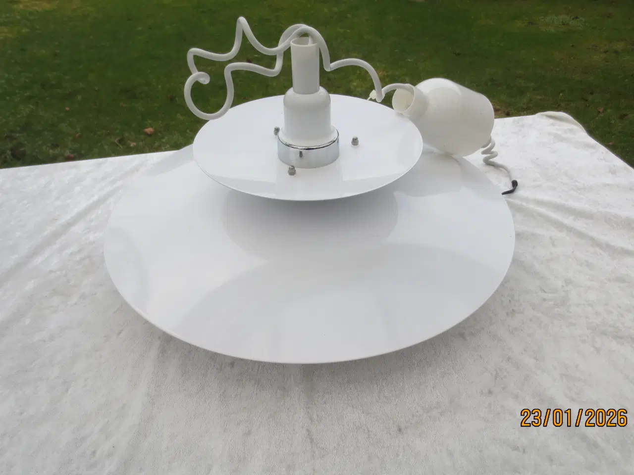 Billede 1 - 1 stk Loftlampe Hvid 