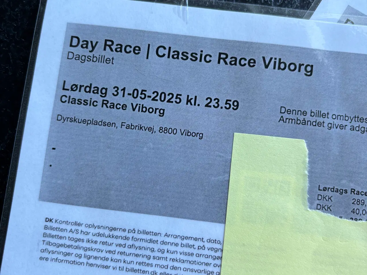 Billede 3 - Billetter Classic  Race Viborg 2025